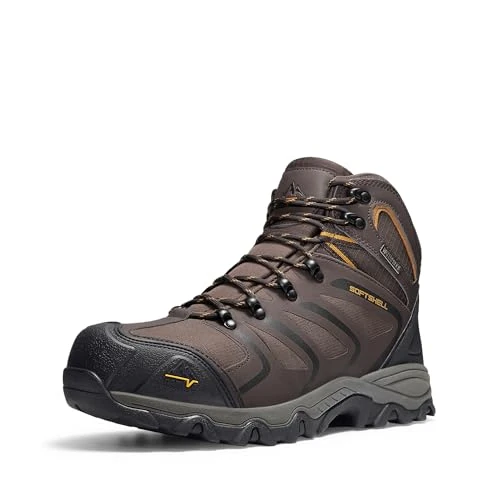 Offerta a tempo: NORTIV 8 Scarponi Trekking Uomo,Marrone/Nero/Marrone Chiaro,44 - 10% da 59.99 € a 53.99 €