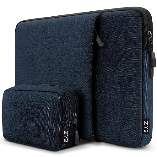 ZYB Pochette Ordinateur 15.6 Pouces, Étanche Housse Ordinateur 15 15,6 Pouces pour 15" Notebook Lenovo Thinkpad Ideapad HP Dell Acer ASUS Chromebook Mac 15 16 etc Pochette PC Ordi 15.6" Portable-Blue