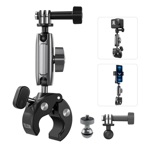 Oferta limitada: TELESIN Soporte Moto/Bici para DJI/GoPro/Insta360, Doble Rotación 360° de 32.99 € a 32.99 € (ahorro 0.00%)