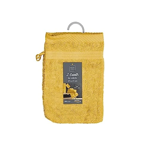 Oferta limitada: Douceur d'Intérieur, 2 Guantes de baño Mimosa, 15 x 21 cm, 100% algodón, ternura de 5.99 € a 5.99 € (ahorro 0.00%)