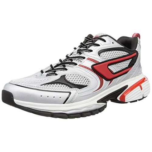 Diesel_SERENDIPITY PRO S-SE_SHOES_Jet Black/Silver/Mirage Grey/Red Alert-H9508_41 EU