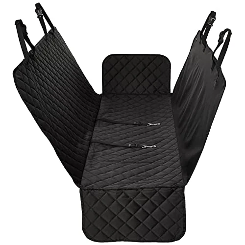 Oferta limitada: Amazon Basics Funda de asiento acolchada e impermeable en forma de hamaca para el trasero del coche, Estándar, 147,3 x 137,2 cm, Negro de 24.30 € a 20.65 € (ahorro 15%)