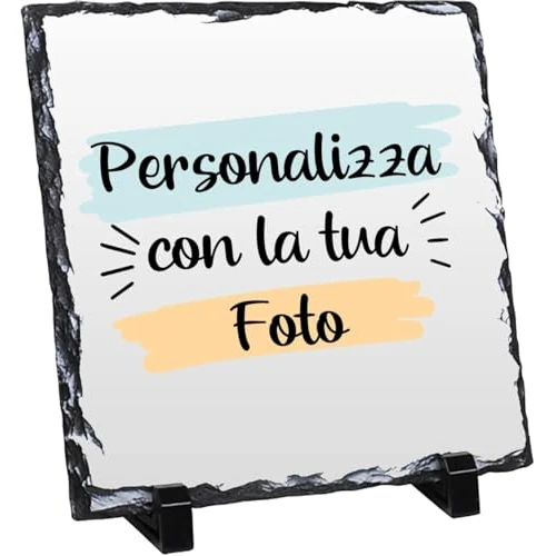 Offerta a tempo: Woopers Foto su Pietra di Ardesia Personalizzata con Immagine e Scirtta 15x15 - Idea Regalo Festa dei Nonni - 0.00% da 17.90 € a 17.90 €