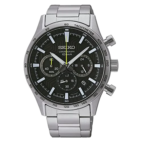Offerta a tempo: Seiko Orologio Analogico al Quarzo Uomo con Cinturino in Acciaio Inossidabile SSB413P1 - 19% da 360.00 € a 290.99 €