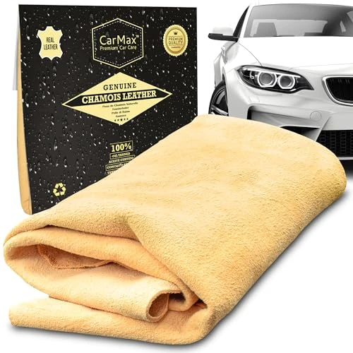 Offerta a tempo: CarMax® Premium - Pelle di Daino per Auto Professionale - pulizia vetri, scamosciata naturale (Medium) - 0.00% da 12.37 € a 12.37 €