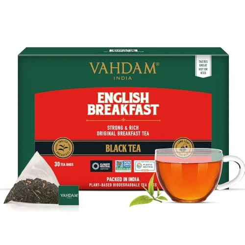 VAHDAM, English Breakfast Tea | Strong, Robust and Tasteful Black Tea - Healthy Coffee Replacement | Hot Tea, Iced Tea or Milk Tea