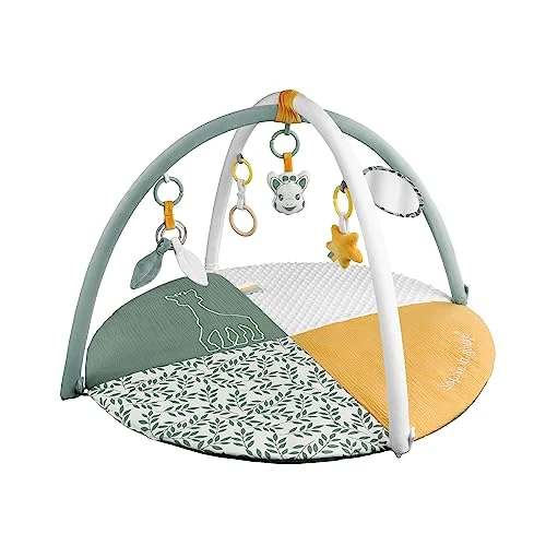 Tijdelijke aanbieding: Sophie la girafe kruipdeken – bogen met speelse activiteiten – een pagina voor foto's, herinneringen aan de evolutie van de baby – eenvoudige kleuren van 47.09 € naar 47.09 € (0.00% korting)