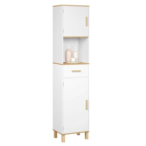 Offerta a tempo: EUGAD Mobiletto Bagno Salvaspazio Alto e Stretto 40x30x180cm - 0.00% da 84.99 € a 84.99 €