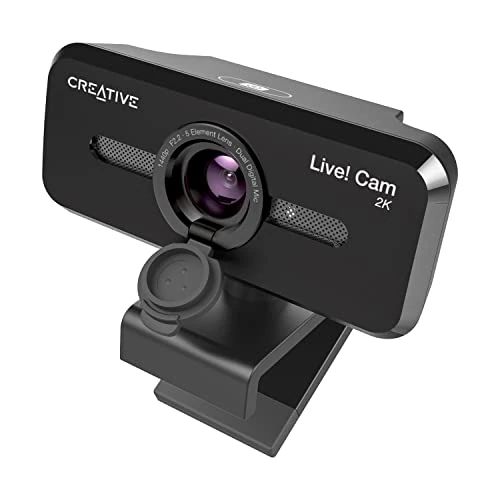 Limitiertes Angebot: CREATIVE Live! Cam Sync V3 2K-QHD-USB-Webcam mit 4-fachem Digitalzoom und Mikrofonen, 1080p HD, bis zu 95° Sichtfeld, Objektivabdeckung, für PC und Mac von 32.90 EUR auf 32.90 EUR (Spare 0%)