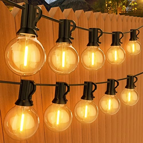 Oferta limitada: GPATIO Guirnalda Luces Exterior G40, 150FT/ 45M Girnaldas para jardín con 75+2 piezas de bombilla de plástico blanco cálido, Luces led Exterior para Jardín, Bodas de 65.99 € a 56.99 € (ahorro 14%)