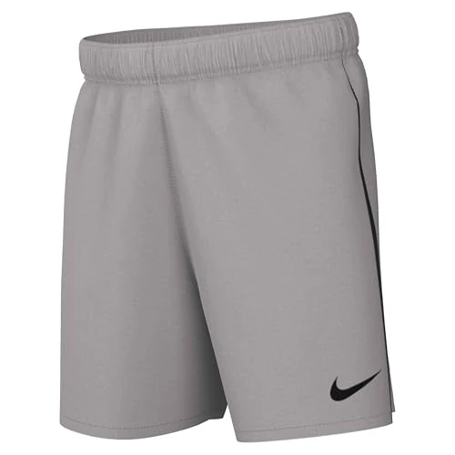 Nike Knit Soccer Shorts Y Nk DF Lge Knit III Short K, Pewter Grey/Black/Black, DR0968-052, S
