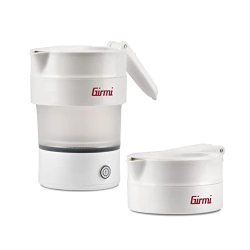 Offerta a tempo: Girmi BL03 Bollitore Pieghevole da viaggio, Caraffa in Silicone, Capacità 0,6 Litri, 600 W, Salvaspazio, BPA Free, Cavo removibile, Bianco - 37% da 31.90 € a 19.99 €