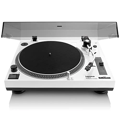 Lenco USB-turntable Direktantrieb white