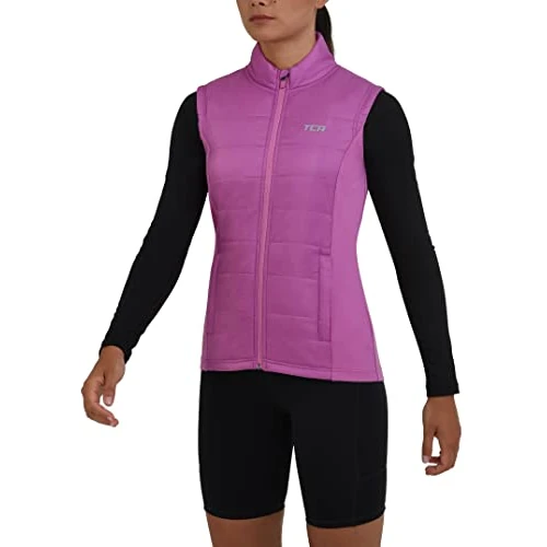 Offerta a tempo: TCA Excel Runner Gilet Da Corsa Da Donna Sportivo Con Tasche Zip - Rosa, M - 60.34% da 25.19 € a 9.99 €