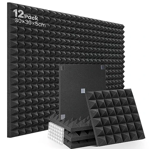 Offerta a tempo: Soundsbay Pannelli Fonoassorbenti Piramidali 12 Pezzi Nero 60 Biadesivo - 0.00% da 32.99 € a 32.99 €