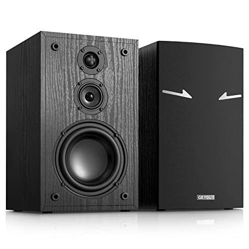 Limited-time offer: GEYGUY Pair of Passive Bookshelf Speakers, 3-Way 80 watts RMS, 240 watts Peak Power, 2.0 Stereo Speakers, Home Theater Bookshelf Speakers, Low Frequency 48 Hz, Handcrafted Wooden Design from 109.00 £ to 109.00 £ (save 0.00%)