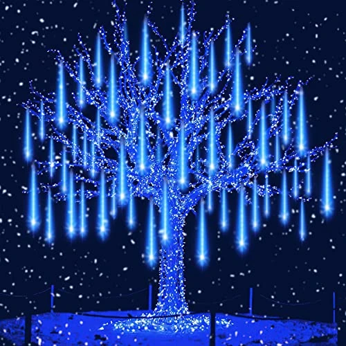 Tijdelijke aanbieding: Meteorenregen Regenlampen, 30cm 10 Buis 240 LED Meteorenlichten Kerstversieringslichten IP65 waterdicht sneeuwval lichtketting Regen lichtjes met 5m kabel voor buiten tuin, feest, kerstdecoratie van 25.00 EUR naar 14.75 EUR (korting 41%)