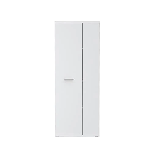 AVANTI TRENDSTORE -Feena Mehrzweckschrank aus laminiertem Holz, mit 2 Flügeltüren und Inneneinteilungen, in verschiedenen Farben erhältlich, Maße LAP 68,9 x 179,1 x 34,8 cm