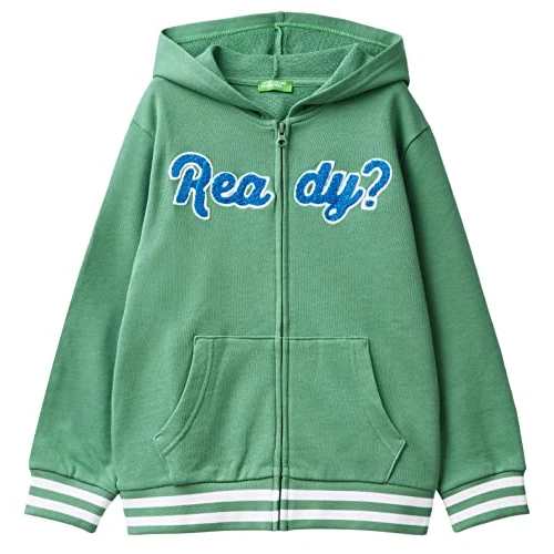 United Colors of Benetton Jas C/CAPP M/L 3J68C501V overall, groen 22L, kinderen, groen 22 l