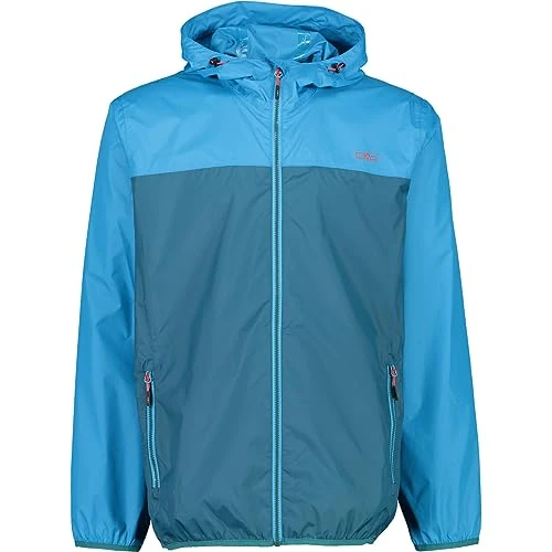 Limited-time offer: CMP - Man Jacket Rain Fix Hood, Deep Lake, 56 from 29.42 £ to 29.42 £ (save 0.00%)