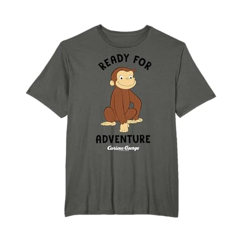 Offerta a tempo: Curioso George Pronto per l'avventura George Sorridente Maglietta - 21% da 19.99 € a 15.89 €