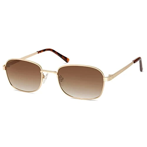 Limitiertes Angebot: SOJOS Polarisiert Sonnenbrille Damen Herren Retro Rechteckig Vintage Schmal Quadratisch Sonnenbrillen SJ1177 von 19.99 EUR auf 16.99 EUR (Spare 15%)