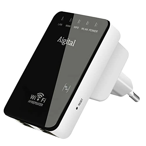 Offre limitée : Répéteur WiFi Amplificateur WiFi 300Mbps 2.4GHz, Mini WiFi Extender, WiFi Booster,Supprimez Les Zones Mortes, Antennes Interne, 2 Port Ethernet, WPS, Compatible avec Toutes Les Box Internet de 23.99 € à 23.99 € (0.00% de remise)
