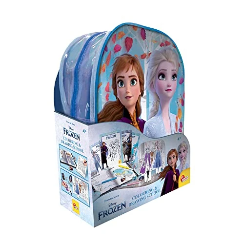 Offre limitee: Lisciani Giochi- Elsa Frozen Coloring et Drawing School, Sac à Dos, Tableau, Manuel, feutres, 92925, Multicolore, ys/m de 23.99 EUR a 23.99 EUR (economie 0%)