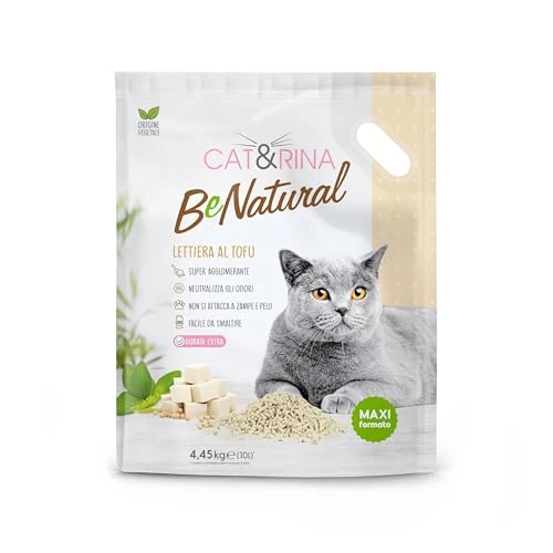 Offre limitée : Cat&Rina BeNatural, 10 l de litière pour chat au tofu. Litière agglomérante végétale. Jusqu'à 30 jours d'utilisation. Jetable dans les toilettes. Litière Classique, Maxi Format de 22.23 € à 22.23 € (0.00% de remise)