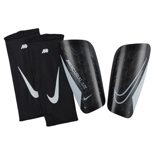 Offre limitée : Nike Shin Guard NK Merc Lite - Fa22, Black/Black/White, DN3611-010, XL de 32.99 € à 32.00 € (3% de remise)
