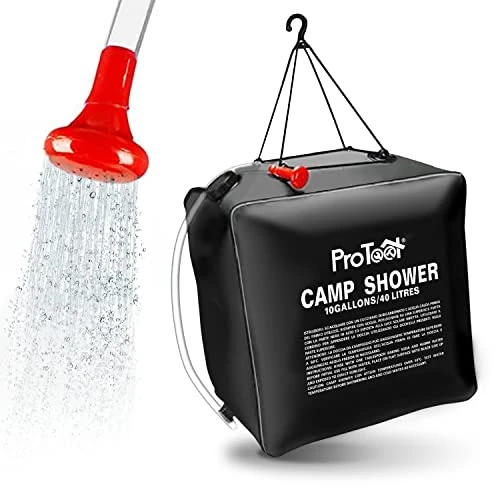 Offerta a tempo: Borsa Doccia Solare da Campeggio, 20L/40L Riscaldamento Solare Borsa da Campeggio Maxi, Doccia Portatile con Tubo Rimovibile e Soffione per Campeggio, Escursionismo Trekking attività all'aperto (40L) - 0.00% da 16.90 € a 16.90 €