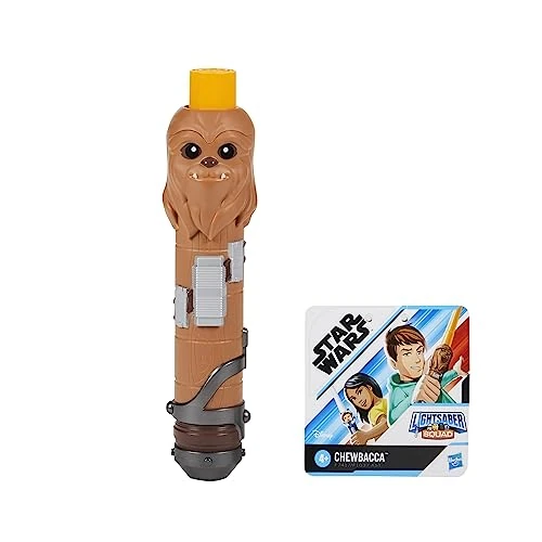 Star Wars Lightsaber Squad Chewbacca, sabre laser extensible jaune, jouets Star Wars pour enfants