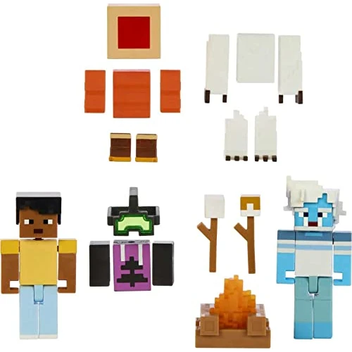 Offerta a tempo: Mattel Minecraft - Set da 2 personaggi Steve Camp Enderwood e Mob, Serie Creator da collezione, giocattolo per bambini, 6+ anni, HLP58 — 60% da 57,99 € a 23,22 €