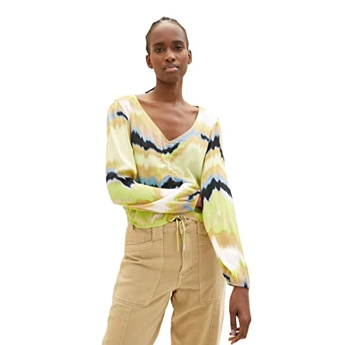 TOM TAILOR Denim Le signore Camicetta 1035439, 31112 - New Batik Print, L