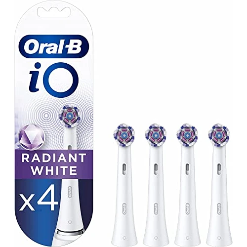 Offerta a tempo: Oral-B iO Radiant White Testine Spazzolino Elettrico, Confezione da 4 Testine di Ricambio, Pulizia Sbiancante e Lucidante, Progettate per gli Spazzolini iO - 34% da 39.99 € a 26.23 €