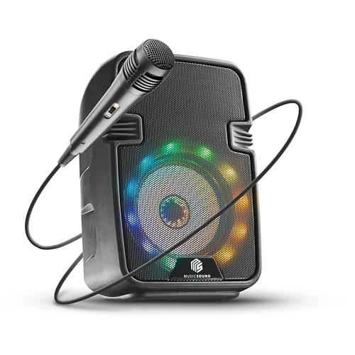 Oferta limitowana: Music Sound | Głośnik Karaoke | Głośnik bluetooth ze światłem LED - 5 watów mocy z 148.87 zł na 111.81 zł (oszczędź 25%)