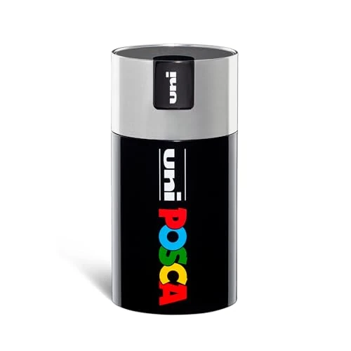 Limitiertes Angebot: Posca - UniPosca Komplettset mit 18 sortierten Acrylstiften, mittlere Spitze 2,5 mm, Farben für Kinder und Künstler Uni gültig wie Stofffarben, Holz und andere, in Geschenkbox Silber von 89.10 EUR auf 89.10 EUR (Spare 0%)