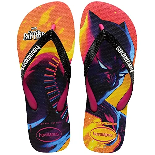 Offerta a tempo: Havaianas Top Marvel Infradito Unisex - Adulto, Colore: Nero/Rosa Elettrico — 21% da 25,08 € a 19,81 €