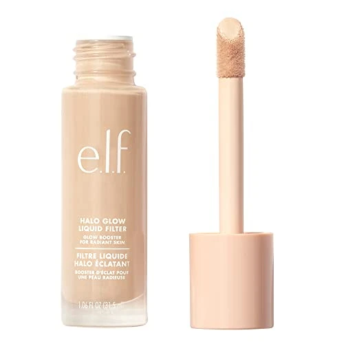 Offerta a tempo: e.l.f. Halo Glow Liquid Filter, illumina la carnagione per un effetto soft focus, infuso con acido ialuronico, prodotto vegano e non testato sugli animali, 1 Fair - 41% da 17.00 € a 9.99 €
