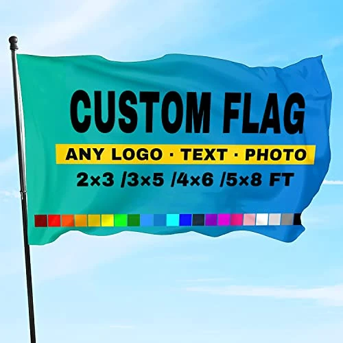 Offerta a tempo: Bandiera/striscione personalizzato - Striscione con bandiere personalizzate - crea la tua bandiera, Aggiungi la tua immagine/testo/logo per l'arredamento di giardini all'aperto - 0.00% da 12.99 € a 12.99 €