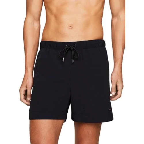 Offerta a tempo: Tommy Hilfiger Uomo Pantaloncino da Bagno Medium Drawstring Lunghezza Media, Blu (Desert Sky), M - 45% da 59.90 € a 32.99 €
