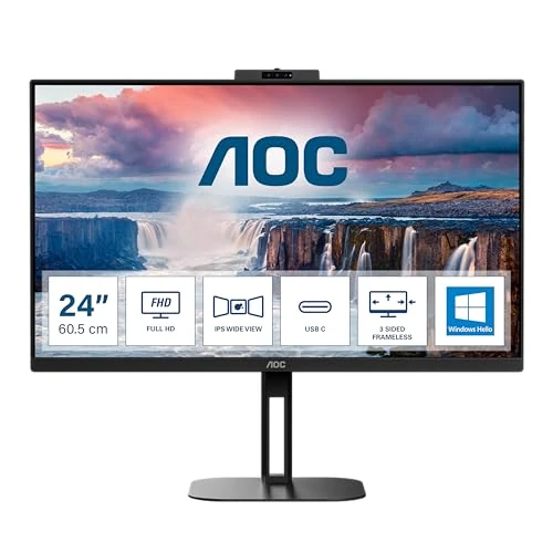 Offre limitée : AOC 23.8 L 24V5CW/BK Webcam 2MP Windows Hello de 118.99 € à 118.99 € (0.00% de remise)