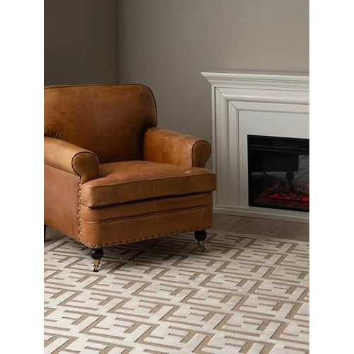 RugVista Dakari, Alfombra Moderna, Pelo Corto, 160 x 230 cm, Rectangular, Calidad cert. Oeko-Tex Standard 100, Polipropileno, Pasillo, Dormitorio, Cocina, Salón, Comedor, Despacho, Beige