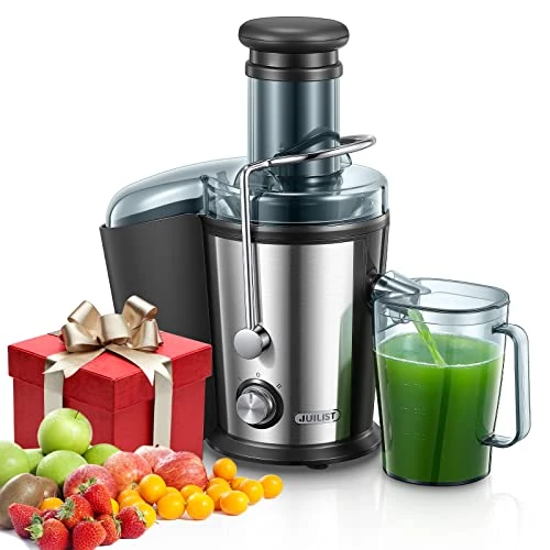Beperkte aanbieding: Juilist Sappers voor groenten en fruit van roestvrij staal, 800 W sappers met 75 mm vulopening, 2 snelheden, BPA-vrij, juicer voor vitaminerijke groenten en fruitsap, eenvoudige reiniging van 79.99 EUR naar 79.99 EUR (besparing 0%)