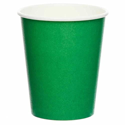 Offerta a tempo: amscan 9915403-208-66 - Bicchieri di carta riciclabili ecologici per feste, confezione da 8 - 44% da 3.89 € a 2.16 €