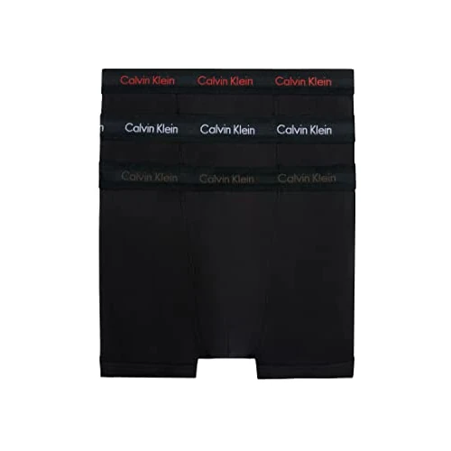 Limited-time offer: Calvin Klein Men’s 3 Pack Trunks, Black (B-Cool Melon, Glxy Gry, Brn Belt Lg), L from 64.60 £ to 11.98 £ (save 81.46%)