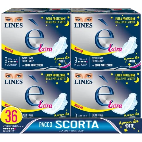 Beperkte aanbieding: Lines Extra met axobente vleugels van Lactiflex, 36-delig voorraadpakket van 14.47 EUR naar 14.47 EUR (besparing 0%)