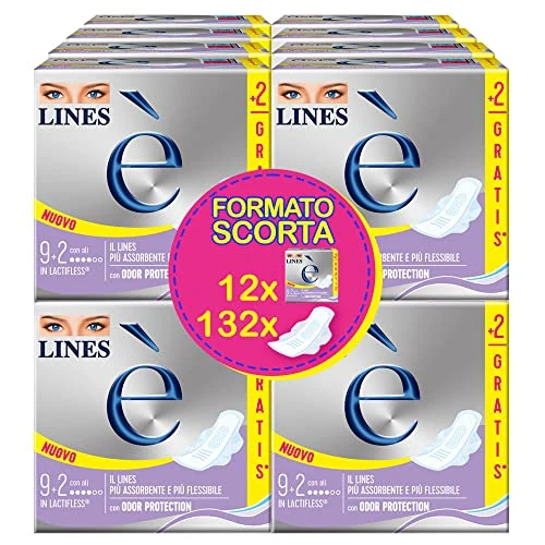 Limited-time offer: Lines It's Day with Absorbent Lactiflex Wings - Pack of 132 from 57.90 GBP to 57.90 GBP (save 0%)