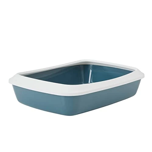 Oferta limitada: arenero Gato - Savic Iriz - Azul - Abierto - con Borde - fácil Mantenimiento - 50x37x14 cm de 6.99 EUR a 6.99 EUR (ahorro 0%)