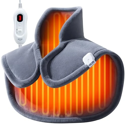 Tijdelijke aanbieding: ALLJOY Verwarmingskussen voor nek, schouder, nek verwarmingskussen met automatische uitschakeling, 90 minuten, 4 warmtestanden, 56 x 45 cm, flanelmateriaal, wasbaar, 5,5 kg gewogen verwarmingskussen van 39.99 EUR naar 39.99 EUR (korting 0%)